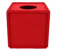 LAPYAPPE Boîte à Billets Résistante à l'usure de Tombola en Feutre Rouge Lisse Pratique pour Événements et Collecte de Dons
