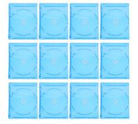 LAPYAPPE Boîte CD en Plastique Translucide 12pcs, Rangement Solide pour Disques, Peut Contenir Liner Notes, pour Organiser Vos CD et DVD