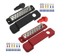 LAPYAPPE Bornier de Raccordement Bloc de Distribution Compact en Alliage de Zinc Résistant Corrosion Barres de Bus 12 Voies 48v 150a pour Véhicule et Yacht