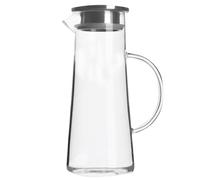 LAPYAPPE Bouteille D'eau Haute Capacité 1450ml en Verre Borosilicate Transparente Bouchon Sécurisé Cuisine et Maison
