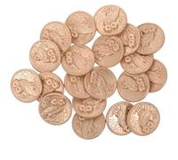 LAPYAPPE Boutons Décoratifs pour Création et Remplacement Lot de 20 Forme Hibou en Alliage Or Boutons à Coudre Trous pour Manteaux et Vêtements