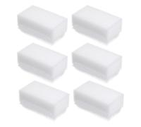 LAPYAPPE Brosse à Éponge Blanche Bain Bébé 6pcs en Matériau Ultrasouple Sponge Pp, Brosse Douce Polyvalente Petite Enfance en Maternelle