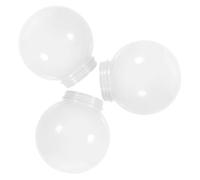 LAPYAPPE Cache-lumière Globe en Acrylique pour Lampe Extérieure, Remplacement Léger, Lot de 3 Pièces, Forme Ronde Simple, pour Jardin et Éclairage Extérieur