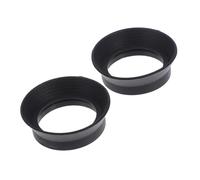 LAPYAPPE Cache-oculaire Caoutchouc pour Microscope Et Jumelles, Lot De 2, Protège-Yeux Réutilisable, Accessoire Adaptable pour Observation en Laboratoire Et Extérieur, Taille N°3, Couleur Noire