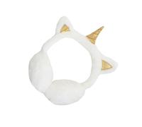 LAPYAPPE Cache-oreilles Licorne 1pc en Peluche Blanc pour Hiver