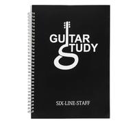 LAPYAPPE Cahier de Tablature Guitare A4 Couverture Pp Résistante et Imperméable, Léger Spirale, pour Écrire et Mémoriser Partitions de Musique en Extérieur