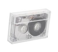 LAPYAPPE Cassette Audio Vierge 60 Mini en Plastique Transparent, Cassette Enregistrable pour Interviews Et Enregistrements Personnels, Usage Pratique pour Hobby Et Bricolage, Design Compact Et Léger