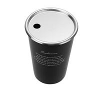 LAPYAPPE Chope à Bière Surface Lisse et Prise en Main avec Couvercle à Trou en Acier Inoxydable 500ml Ambiance Bavaroise en Randonnée ou Fête