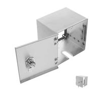 LAPYAPPE Coffret Electrique Etanche Acier Inoxydable Avec Serrure BoîTier Verrouillable Pour Protection Prise Electrique Et Chargeur De Voiture 4.72X4.72X3.74 Pouces RéSistant Aux