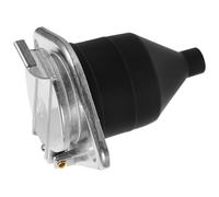 LAPYAPPE Connecteur de Prise pour Remorque 7 Broches 24v en Aluminium, Prise Ronde Étanche pour Faisceau de Câbles, Accessoire pour Camion et Camping-Car, Résistance la Saleté et Haute