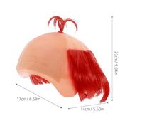 LAPYAPPE Cosplay Wig Bald Head Cap For Men Lightweight Breathable Funny Bald Wig For Costume Parties Halloween Realistic Reusable Easy Maintenance Hairpiece