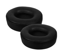 LAPYAPPE Coussinets de Remplacement Similicuir pour Casque Pro Oreillettes Confortables Anti-Bruit de Housses Écouteurs Noir
