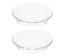 LAPYAPPE Couvercle de Théière en Verre Résistant Chaleur, Design Précis, Lot de 2 Pièces pour Infuseur à Thé, Préparation de Thé à Camping