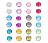 LAPYAPPE de Marqueurs Magnétiques Réutilisables et Lavables 24 Pièces en Acrylique Design Cristal Coloré Couleur Aléatoire pour Verre à Vin pour Bars et Fraternités