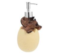 LAPYAPPE Distributeur de Lotion Rechargeable de Dinosaure 560ml en Abs et Vinyle, Design Original pour Salle de Bain, Flacon Pompe Pratique et Décoratif