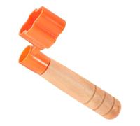 LAPYAPPE Enrouleur de Cordes de Guitare Acoustique et Électrique Manche en Bois Orange, Outil pour Cordes de Guitare, Accessoire Multifonction pour Changement Rapide, Fourniture