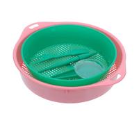 LAPYAPPE Ensemble D'outils de Jardinage Portable en Plastique avec Manche Allongé pour Repiquage et Plantation de Bulbes et Semis en Jardin Extérieur et Potager