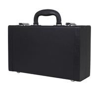 LAPYAPPE Étui Rigide pour Clarinette en Cuir Synthétique Noir, Conteneur de Rangement Rembourré Verrouillage Robuste et Intérieur en Tissu Coton Doux, Étui de Rechange Portable