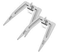 LAPYAPPE Fourchettes à Viande Rôtissoire en Acier Inoxydable 2pcs Design Rotatif Polyvalent pour Barbecue Extérieur et Pique-niques en Famille