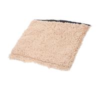 LAPYAPPE Housses D'accoudoirs en Sherpa Beige pour Fauteuil de Bureau et Chaise de Jeu, Protection Antidérapante et Chaleur, Lot de 1 Paire Confort Hivernal