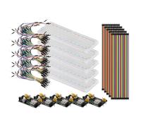 LAPYAPPE Kit Apprentissage pour Débutant avec Module Alimentation pour Platine Expérimentation Câble De Liaison Broches De pour Montage