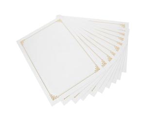 LAPYAPPE Lot De 10 Pages Intérieures Décoratives Vierge A4 En Papier Pour Diplôme, Certificats D’Études Supérieures Et Cérémonie De Remise De Prix
