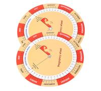 LAPYAPPE Lot de 2 Roues de Grossesse Colorées en Papier Suivi Pratique et Visuel du Développement Fœtal, Guide Complet pour Futures Mamans