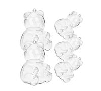 LAPYAPPE Lot de 5 Boîtes à Dragées D'ours en Plastique Ps, Emballage Présent Prêt à Offrir et Rangement Multifonction pour Anniversaires et Fêtes