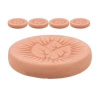 LAPYAPPE Lot de 5 Disques Humidificateurs en Argile pour Pot à Biscuits et Aliments Conservant L'humidité, Adoucisseur Réutilisable Prévenant la Sécheresse
