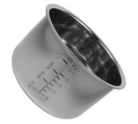 LAPYAPPE Marmite INOX ÉPaissie pour Cuiseur À Riz 4L - Cuve IntéRieure en Acier Inoxydable avec RevêTement AntiadhéSif - Cuve De Remplacement Polyvalente pour Cuiseur Riz Et Soupe