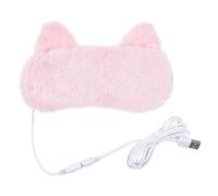 LAPYAPPE Masque Chauffant Bandeau Chauffant Yeux en Flanelle et Pp USB Relaxant Compresses Chaudes pour Voyage et le Coucher pour Fatigue Oculaire