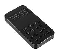LAPYAPPE Mini Carte Son Externe Noire 8 Effets Sonores, Changeur de Voix Portable Abs pour Divertissement et Tricks, Son Clair et Modification Vocale Facile