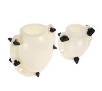 LAPYAPPE Moule à Œufs de Pâques Grand Format 2pcs en Plastique Beige, Facile à Démouler, pour Présents Surprises et Fêtes DIY en Famille