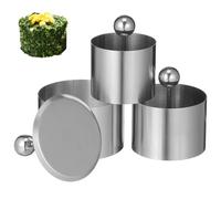 LAPYAPPE Moule Circulaire Facile à Utiliser et Nettoyer en Acier Inoxydable pour Plats Froids et Pâtisseries Cuisine Professionnelle et Dressage