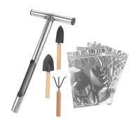 LAPYAPPE Outil D'échantillonnage du Sol en Acier Inoxydable Poignée en T, Facile à Nettoyer Utiliser pour Analyse Précise du Sol Jardin