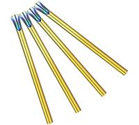 LAPYAPPE Pailles Réutilisables en Acier Inoxydable 304, Lot de 4 Pailles Épaisses Multicolores pour Bubble Tea, Smoothies et Boissons Froides, Solide, Anti-corrosion, Style Style Aléatoire