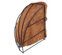 LAPYAPPE Panier Suspendu d'angle pour Fleurs en Fer et Fibres Naturelles | Installation Facile, Gain de Place au Sol, Usage Boutique de Fleur et Hôtel, Format Quart D'angle