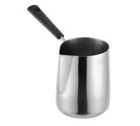 LAPYAPPE Pichet à Lait en Acier Inoxydable 350ml Poignée Ergonomique, Tasse à Latte Art Pratique pour Mousser le Lait et Préparer Café à Domicile