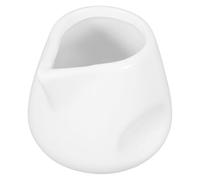 LAPYAPPE Pichet à Lait en Céramique Blanc 110ml, Verseur à Sauce Facile à Nettoyer, Design Élégant et Sophistiqué pour Service à Thé de L'après-midi et Usage Domestique