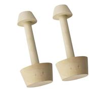 LAPYAPPE Pilon à Pâte à Deux Faces en Bois Beige 2pcs, Résistant à Haute Température, Outil de Pâtisserie pour DIY Baking et Petits Ateliers de Pâtisserie
