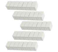 LAPYAPPE Pilulier Semainier Mini en Plastique Blanc 7 Compartiments avec Alphabet Braille, 5 Pièces, Étui Portable Pratique pour Maison et Tiroir