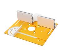 LAPYAPPE Plaque D'insertion avec Échelle Claire de Table de Défonceuse en Alliage D'aluminium et Jauge D'angle Portable pour Projets Créatifs de Menuiserie