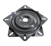 LAPYAPPE Plaque Pivotante en Acier Noir Fiable et Silencieuse pour Fauteuil et Canapé, Mécanisme de Pivotement 360 Degrés, Support Robuste pour Meubles Rotatifs