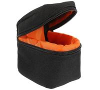 LAPYAPPE Pochette de Protection pour Objectif D'appareil Photo Portable en Polyester Léger Noir, Rembourrée et Pratique pour Voyage