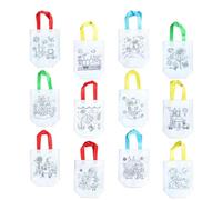 LAPYAPPE Pochette de Rangement Réutilisable pour Loisirs Créatifs Garçon et Filles, Paquet Pliable en Non-tissé, Grand Capacité, Motif Mode pour Pratique de Coloriage et Plusieurs Styles
