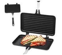 LAPYAPPE Poêle à Sandwich Double Face Appareil à Sandwich Chaud Poêle à Petit-déjeuner Antiadhésif Ustensile De Cuisine Compact