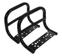 LAPYAPPE Poignée Arrière de Vélo Électrique Multifonctionnelle en Métal Noir 2pcs Protection de Sécurité pour Passager Confort et Installation Facile