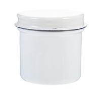 LAPYAPPE Pot Porcelaine Avec Couvercle Bocal de conservation de coton et compresse Matériel d'expérimentation en pour collège et lycée en porcelaine blanche