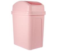 LAPYAPPE Poubelle Cuisine 20 Litres à Bascule, Rose, Pp, Design Fin | Couvercle Battant Stable et Fiable, Grosse Capacité, Style Simple, Usage Quotidien Polyvalent