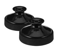 LAPYAPPE pour Saxophone Alto Installation Facile et Qualité Sonore en Plastique Noir 2pcs Accessoires Ronds pour Concerts et Enregistrements